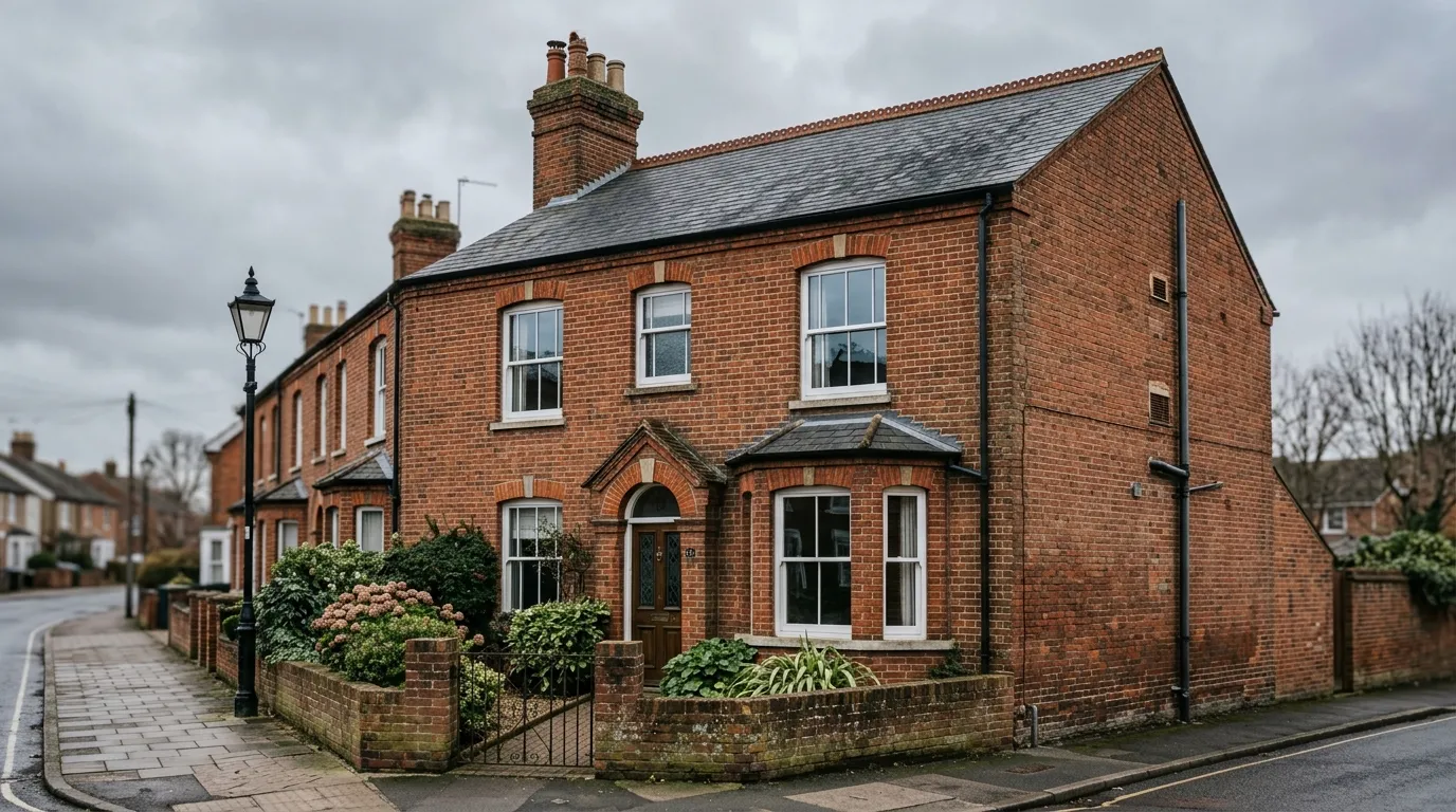 Victorian red-brick terraced house